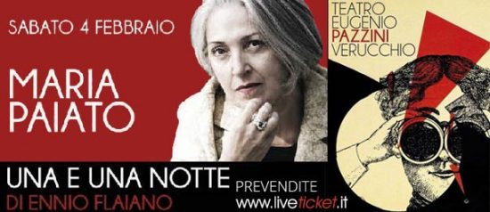 "Una e una notte" Maria Paiato legge Flaiano al Teatro Pazzini di Verucchio