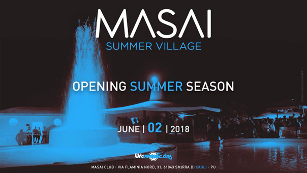 Opening pool party al Masai Summer Village a Cagli