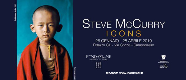 "Icons" Steve McCurry al Palazzo ex Gil a Campobasso