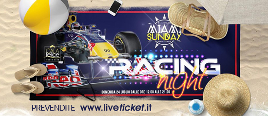 Miami Sunday - 2nd Edition with Red Bull Racing Party al Cala Felice Beach Club