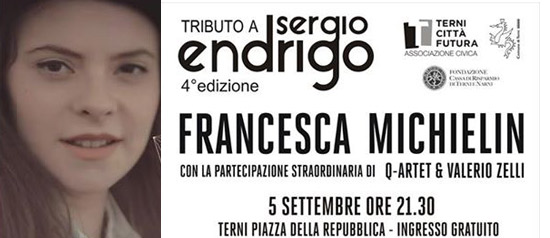 Tributo a Sergio Endrigo con Francesca Michielin a Terni