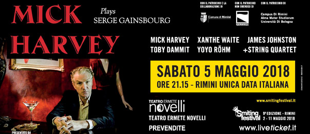 Mick Harvey plays Serge Gainsbourg al Teatro Ermete Novelli a Rimini