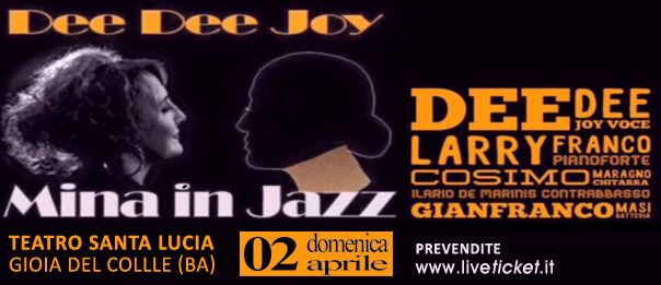 Mina in Jazz al Teatro Santa Lucia di Gioia del Colle