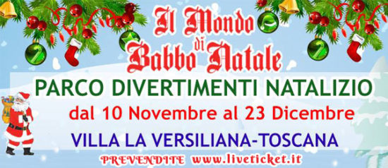 Il Mondo di Babbo Natale a La Versiliana a Marina di Pietrasanta