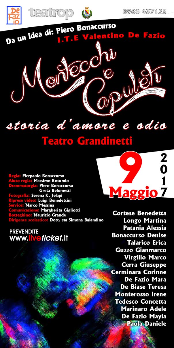 Gran Galà delle scuole "Montecchi e Capuleti" al Teatro Grandinetti di Lamezia Terme