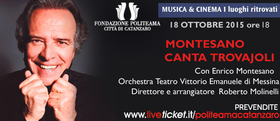 Montesano canta Trovajoli al Teatro Politeama di Catanzaro