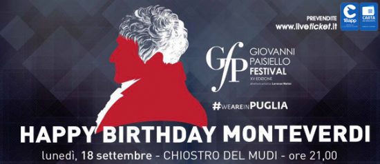 "Happy birthday Monteverdi" Giovanni Paisiello Festival al Museo Diocesano a Taranto