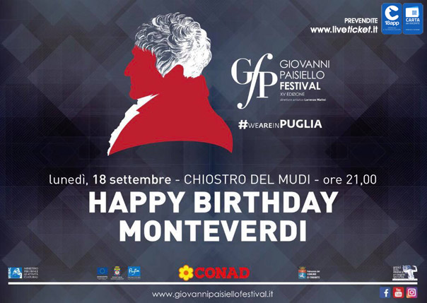 "Happy birthday Monteverdi" Giovanni Paisiello Festival al Museo Diocesano a Taranto