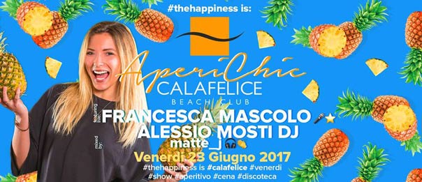 "Aperichic" Francesca Mascolo - Alessio Mosti al Cala Felice Beach Club a Puntone