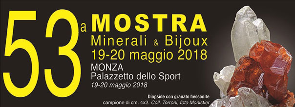 Mostra minerali & bijoux al Palazzetto dello Sport a Monza