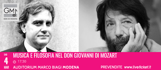 Musica e filosofia nel Don Giovanni di Mozart all'Auditorium Marco Biagi di Modena