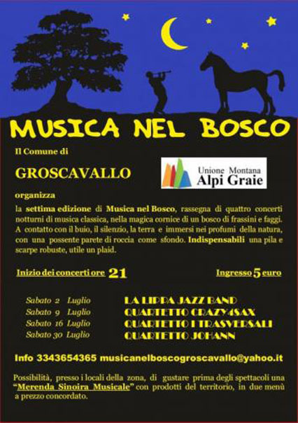 Musica nel Bosco a Groscavallo 7^ Edizione