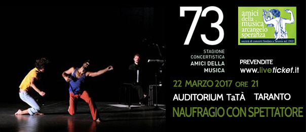Naufragio con spettatore al Teatro TaTà di Taranto