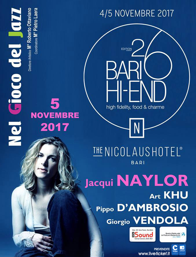 Jacqui Naylor Quartet al The Nicolaus Hotel a Bari