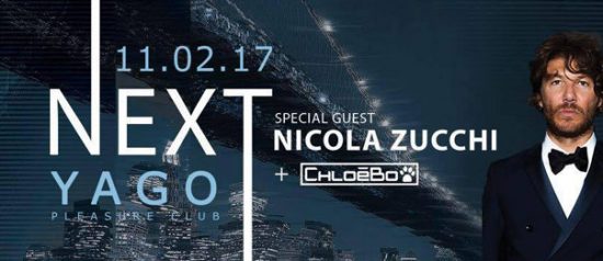 Next special guest Nicola Zucchi a Yago Pleasureclub di Sassuolo