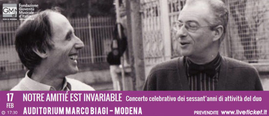Notre amitié est invariable all'Auditorium Marco Biagi di Modena
