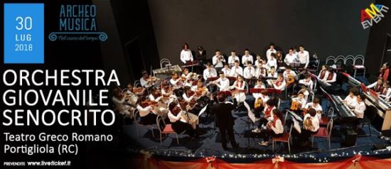 Orchestra Giovanile Senocrito al Teatro Greco Romano a Portigliola