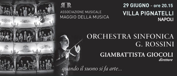 Orchestra Sinfonica G. Rossini e Giambattista Giocoli direttore a Villa Pignatelli a Napoli