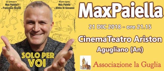 Max Paiella “Solo per voi” al Teatro Ariston di Agugliano