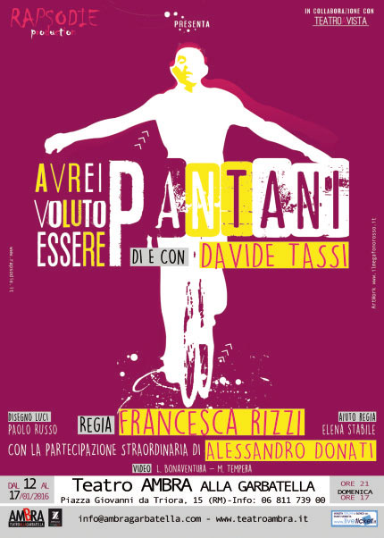 Avrei voluto essere Pantani al Teatro Ambra alla Garbatella di Roma