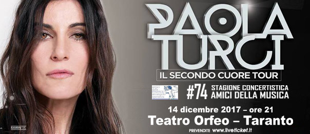 Paola Turci al Teatro Orfeo di Taranto