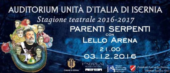 Parenti serpenti all'Auditorium Unità d'Italia di Isernia
