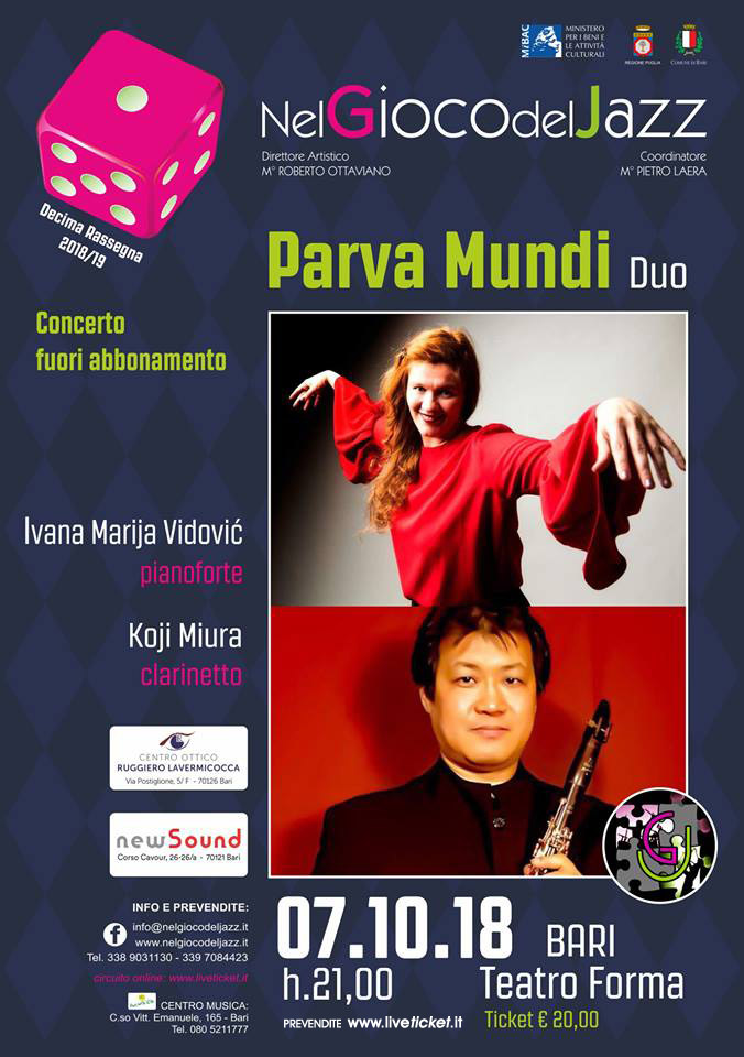 "Parva Mundi Duo" Ivana Maria Vidovic - Koji Miura al Teatro Forma di Bari