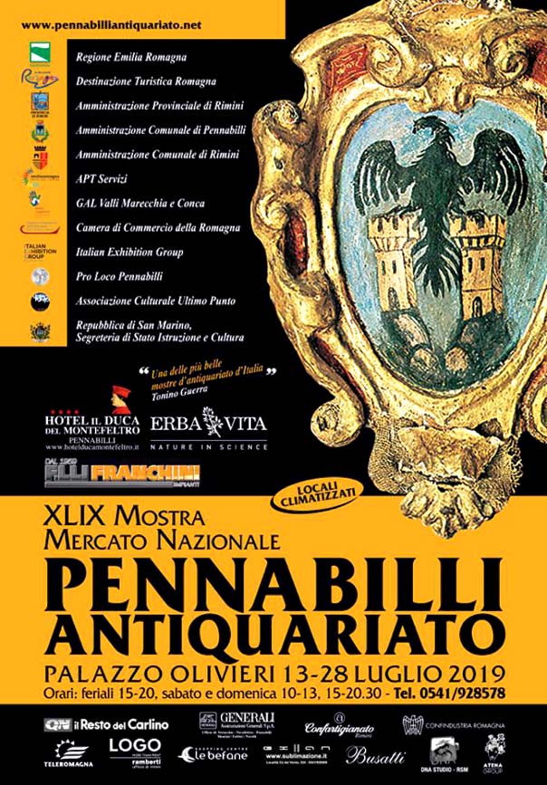 49° Mostra Mercato Nazionale d’Antiquariato 2019 al Palazzo Olivieri a Pennabilli