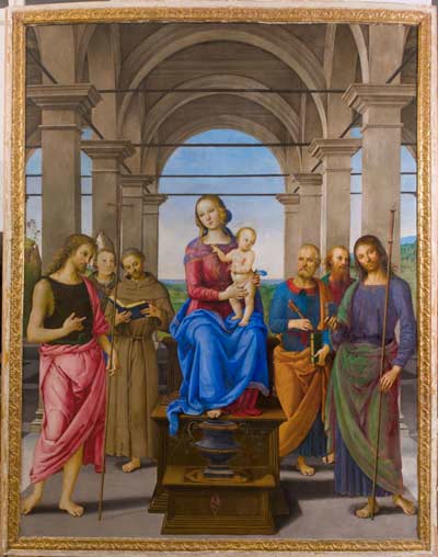  Madonna col Bambino e i Santi di Perugino