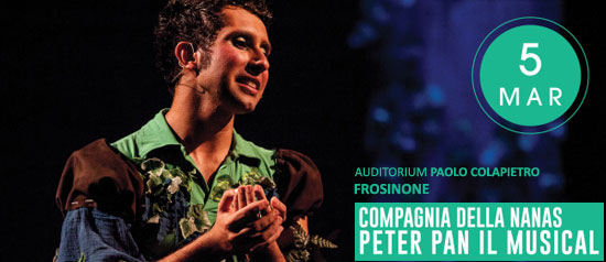 Peter Pan il musical all'Auditorium Paolo Colapietro di Frosinone