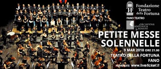 Orchestra Sinfonica G. Rossini - Petite Messe Solennelle al Teatro della Fortuna a Fano Copia