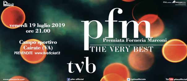 PFM - TVB the very best concerto al Campo Sportivo Oratorio di Bolladello di Cairate