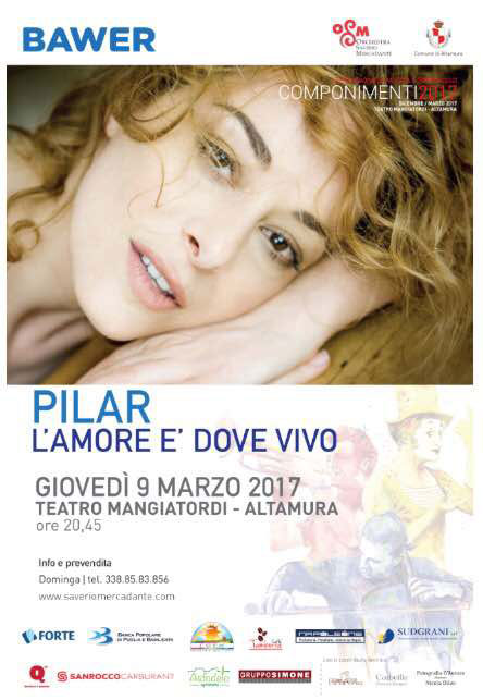 Pilar "L'Amore è dove vivo" al Teatro Mangiatordi di Altamura