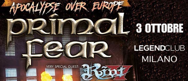 Primal Fear + Riot V al Legend Club di Milano