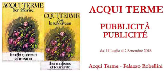 Pubblicità Publicité al Palazzo Robellini ad Acqui Terme