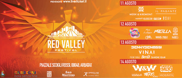 Red Valley Festival 2017 al Piazzale Scogli Rossi a Àrbatax