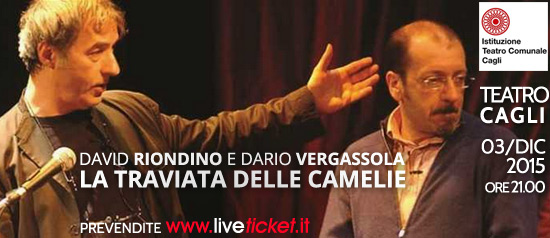 David Riondino e Dario Vergassola in "La traviata delle camelie" al Teatro di Cagli