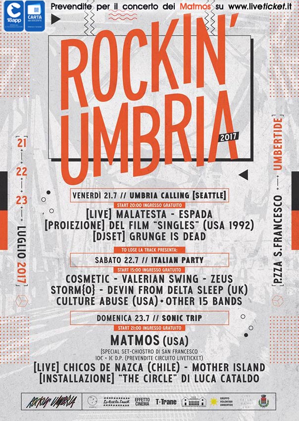 Rockin' Umbria 2017 in Piazza San Francesco a Umbertide
