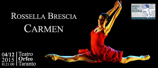 Rossella Brescia "Carmen" al Teatro Orfeo di Taranto