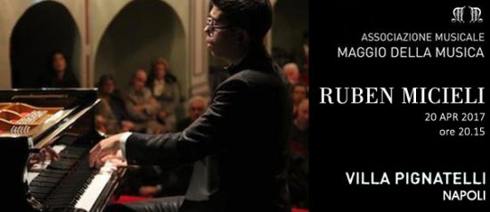 Ruben Micieli in concerto a Villa Pignatelli a Napoli