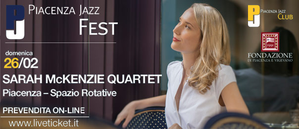 Sarah McKenzie quartet al Piacenza Jazz Fest 2017