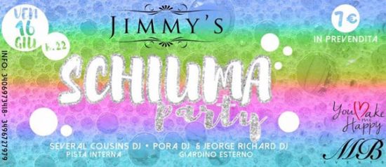 Schiuma party al Jimmy's Disco Summer a Valdengo