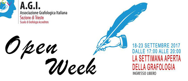 La settimana aperta della grafologia all'AGI Trieste di Trieste