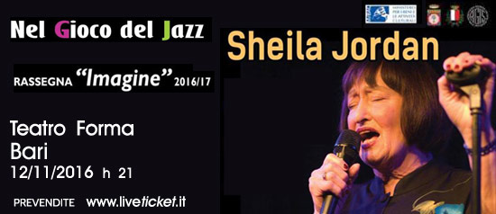 "Sheila Jordan Quartet" al Teatro Forma di Bari