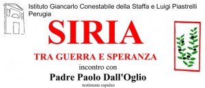 "Siria tra guerra e speranza" a Perugia