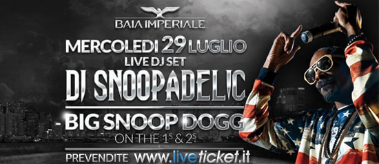 Snoop Dogg live alla Baia Imperiale di Gabicce