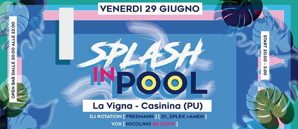 Splash in pool alla Piscina Lido Azzurro a Ca' Lanciarino