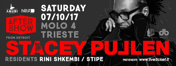 Helpiscoming after show with dj Stacey Pullen al Molo 4 Trieste
