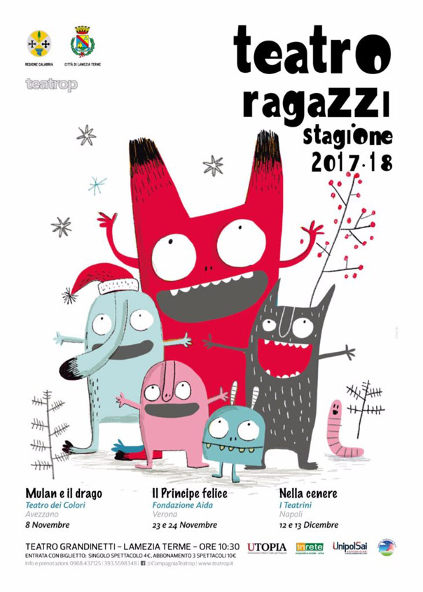 Teatro ragazzi stagione 2017 - 2018 al Teatro Grandinetti di Lamezia Terme