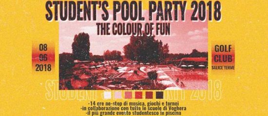 Student's pool party #vol4 al Golf Club di Salice Terme